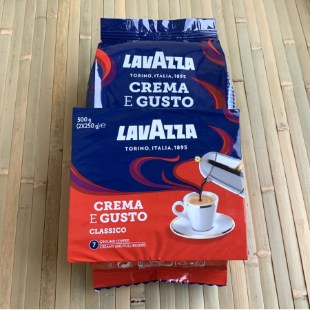 Набор кофе Lavazza Crema e Gusto Classico 2*250 г молотый Promopack и в зернах оригинал 1 кг